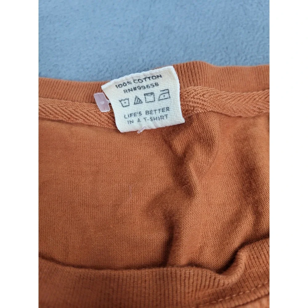 Blue 84 Nashville Shirt Mens 3XL Orange Lightweight Tourist  Logo Crew Neck‎